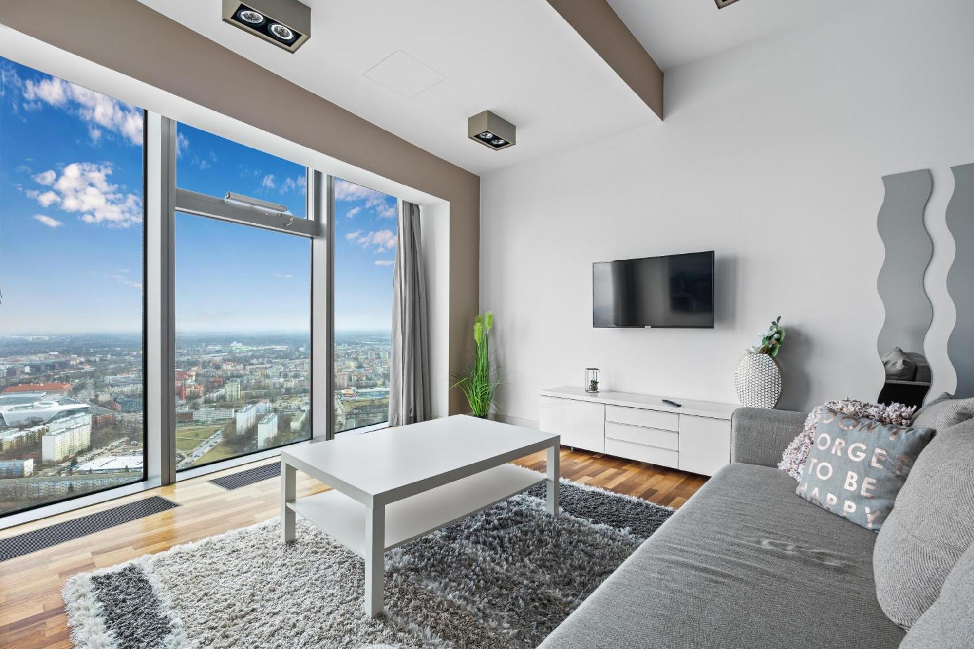 30Th+ Floor Apartments In Sky Tower Wrocław Kültér fotó